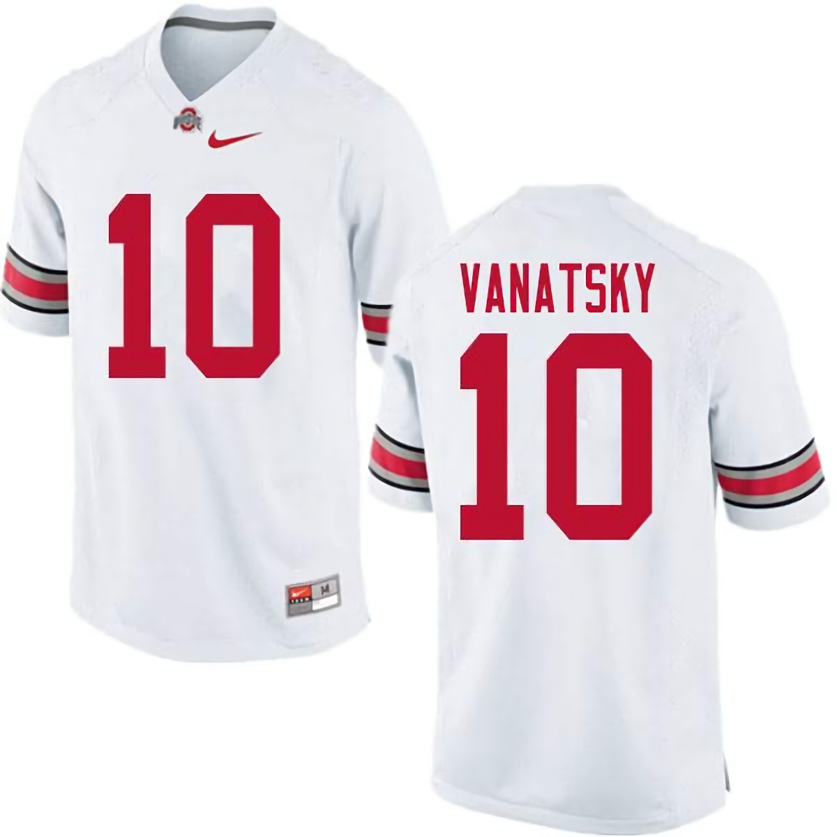 Danny Vanatsky Ohio State Buckeyes Men's NCAA #10 Nike White College Stitched Football Jersey RFS4156UY